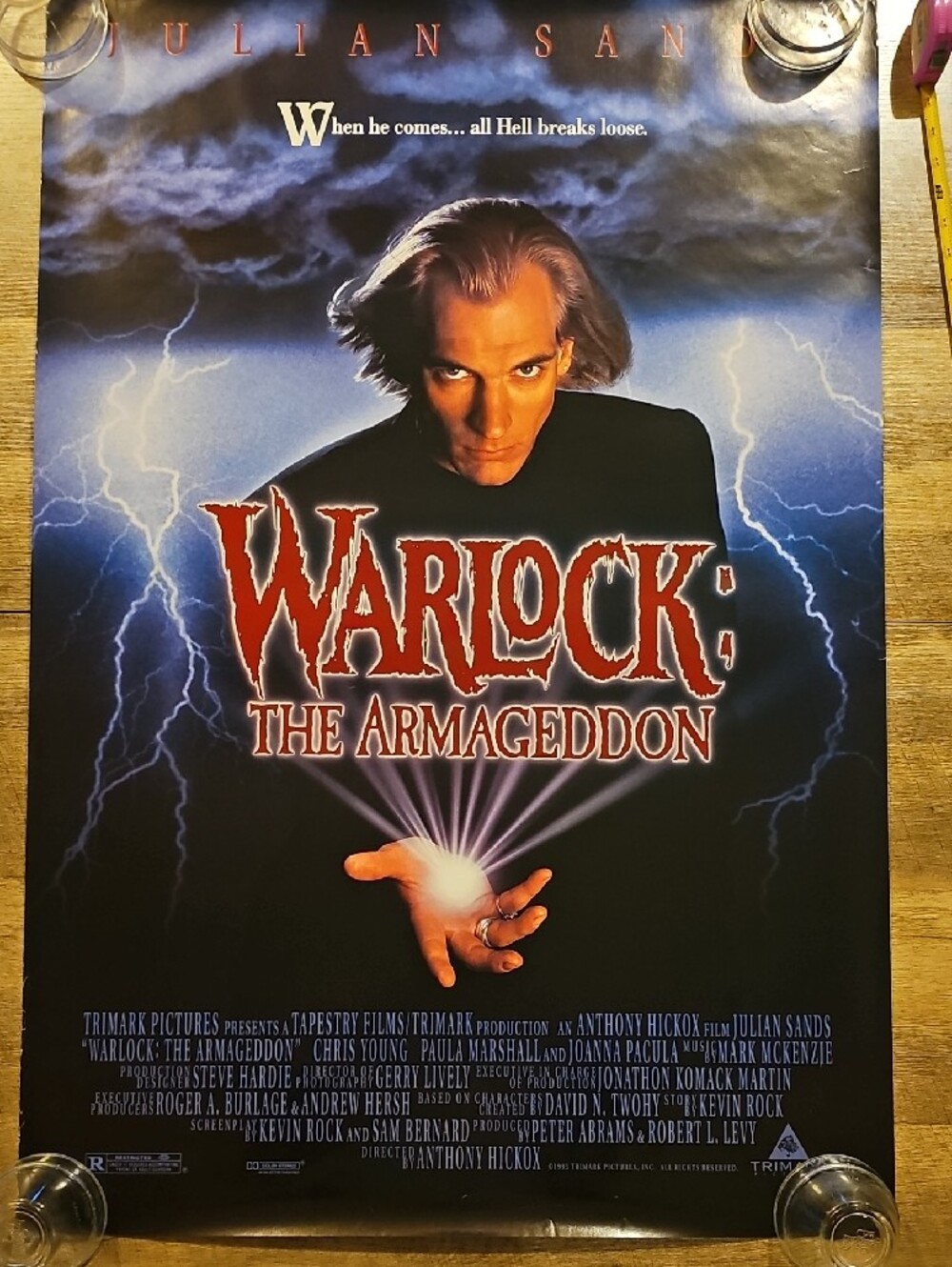 Vintage Original Warlock: The Armageddon Promo Poster